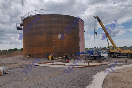 РВС-5000 м3 для битума в Краснодаре - Опытный завод резервуаров и металлоконструкций